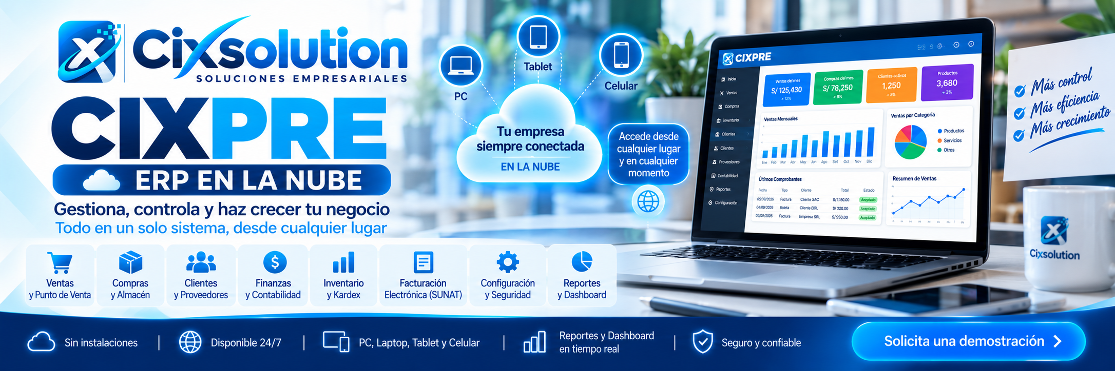 CIXPRE ERP en la nube - CIXSOLUTION