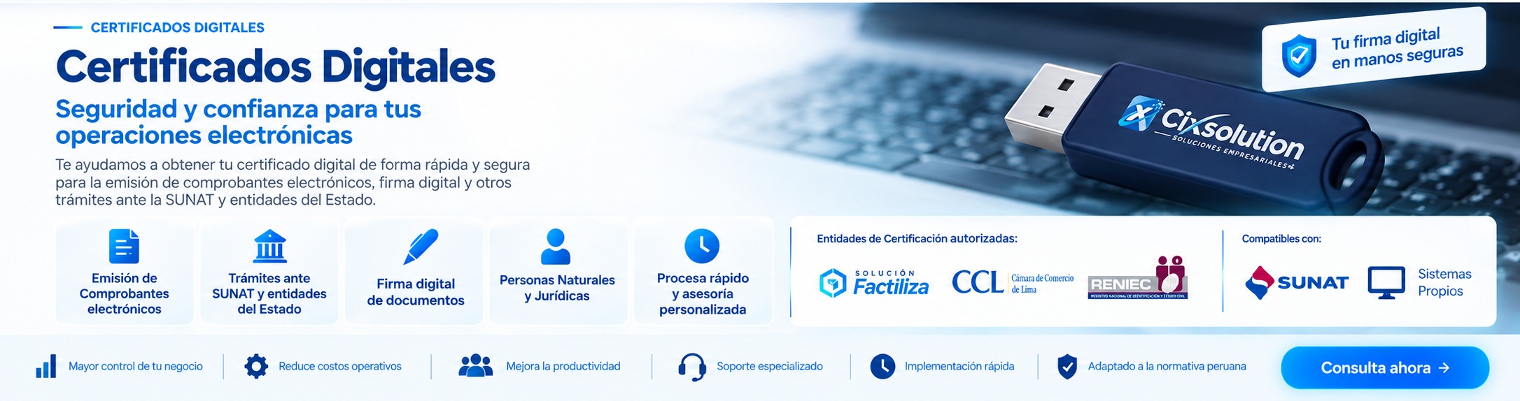 Certificados digitales CIXSOLUTION